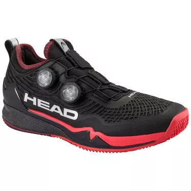 Chaussures Head Endure Pro BOA Terre battue Noir / Rouge
