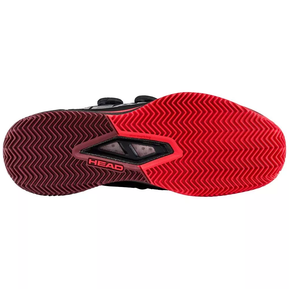 Chaussures Head Endure Pro BOA Terre battue Noir / Rouge