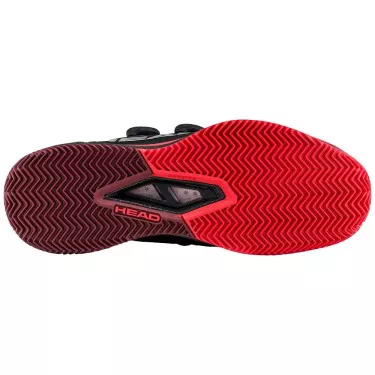 Chaussures Head Endure Pro BOA Terre battue Noir / Rouge