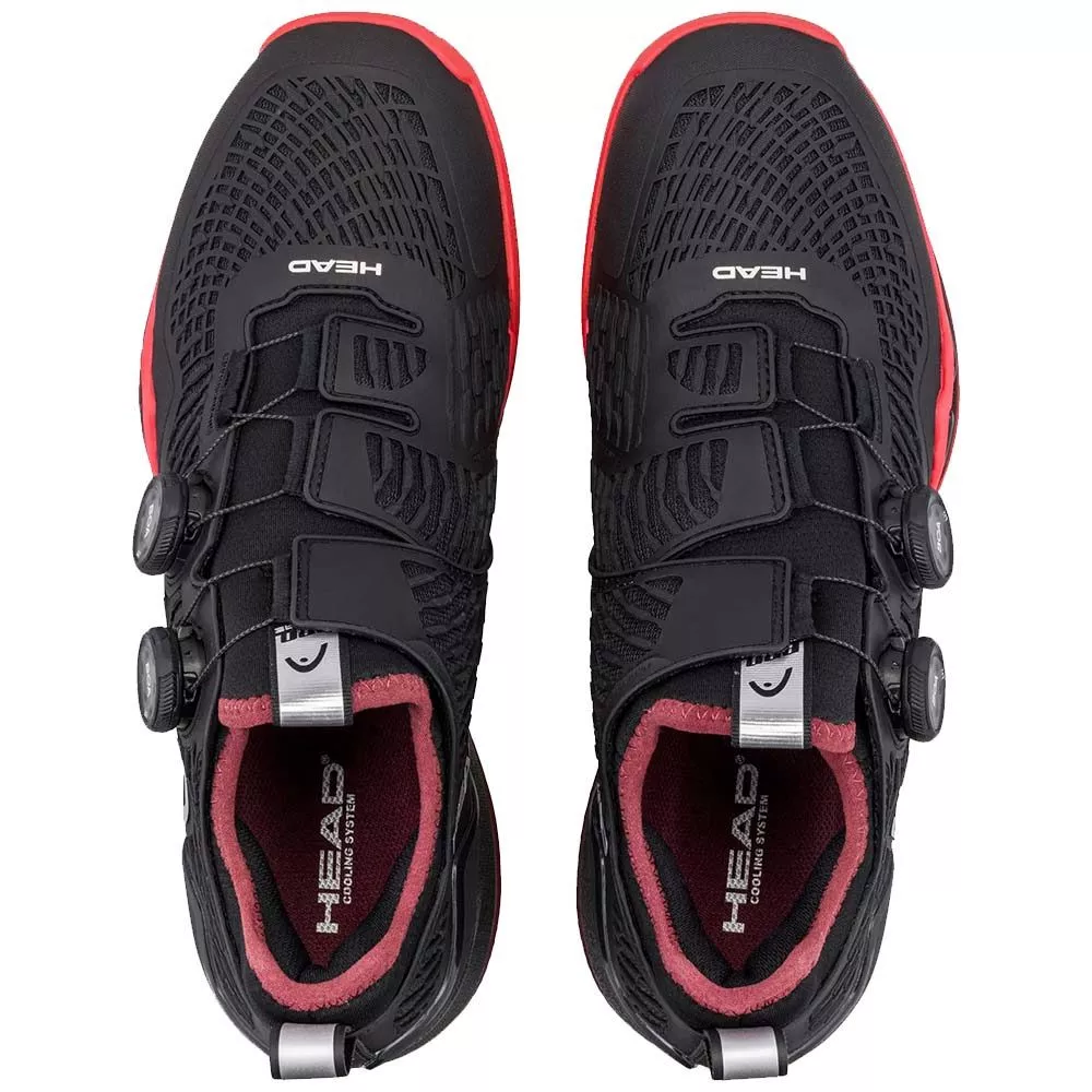 Chaussures Head Endure Pro BOA Terre battue Noir / Rouge