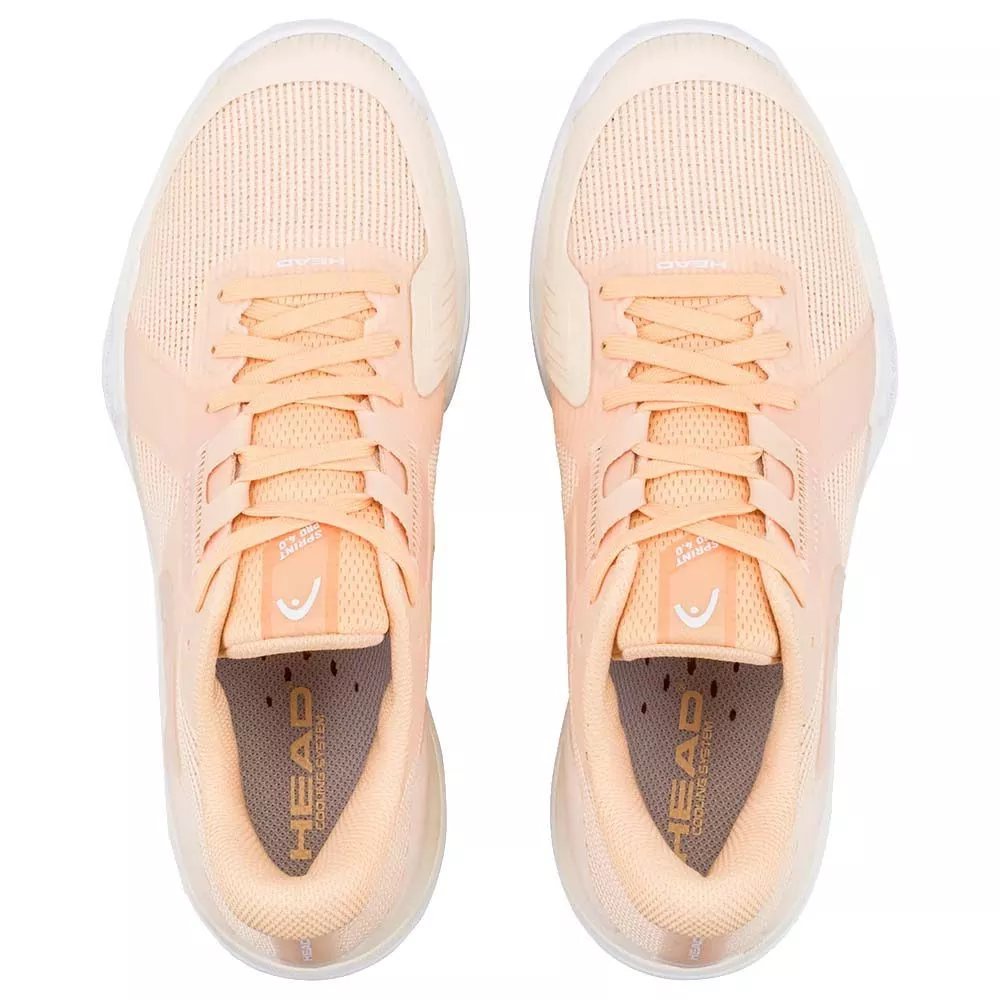 Chaussures Head Sprint Pro 4.0 Femme P&ecirc;che / Blanc