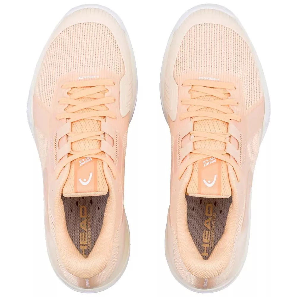 Chaussures Head Sprint Pro 4.0 Femme  Terre battue P&ecirc;che / Blanc