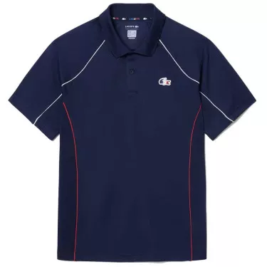 Polo Lacoste &Eacute;quipe de France de Tennis Bleu marine
