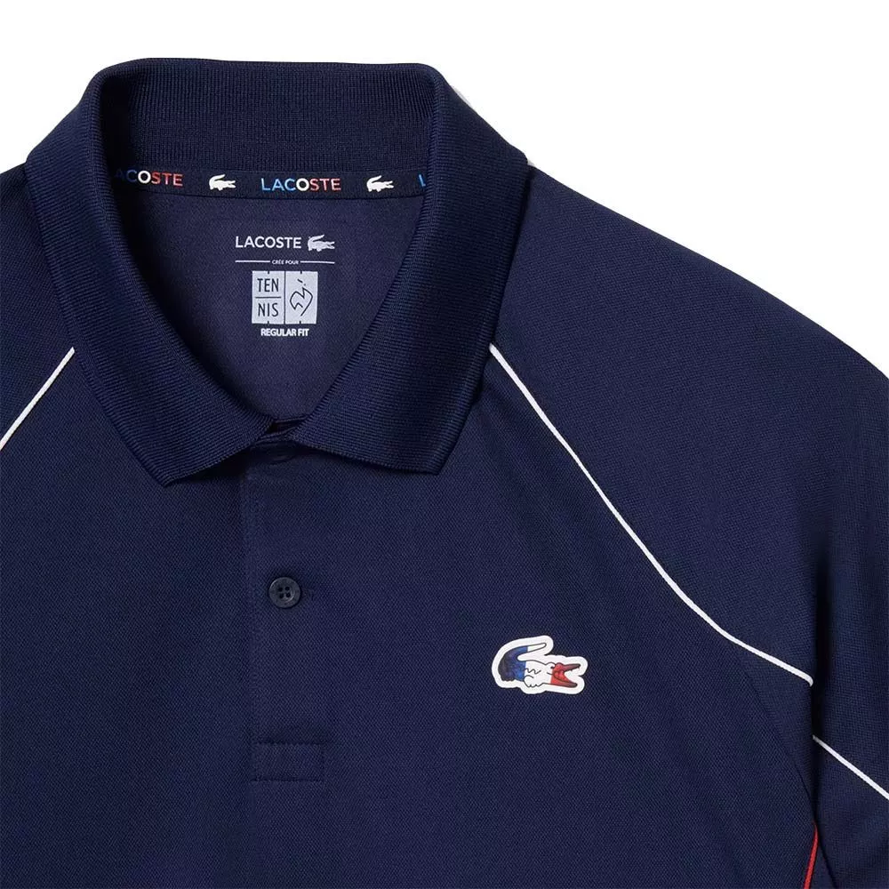 Polo Lacoste &Eacute;quipe de France de Tennis Bleu marine