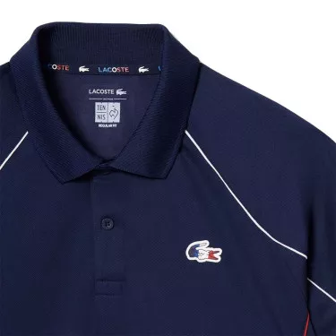 Polo Lacoste &Eacute;quipe de France de Tennis Bleu marine