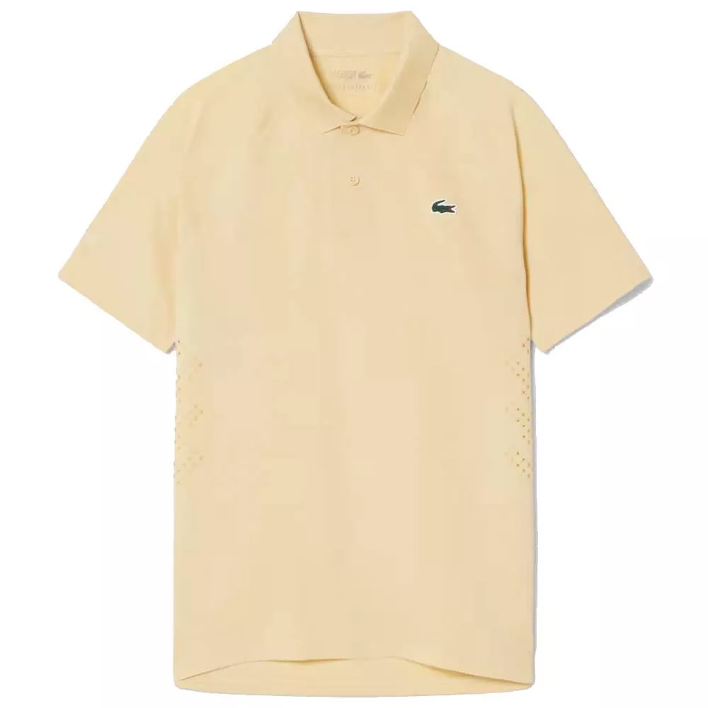Polo Lacoste Tennis Novak Djokovic On Court Jaune