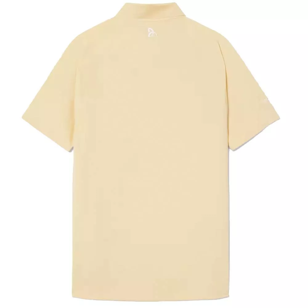 Polo Lacoste Tennis Novak Djokovic On Court Jaune
