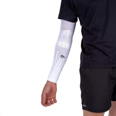 Manchon de compression Floky NO-STRAIN Evolution Blanc