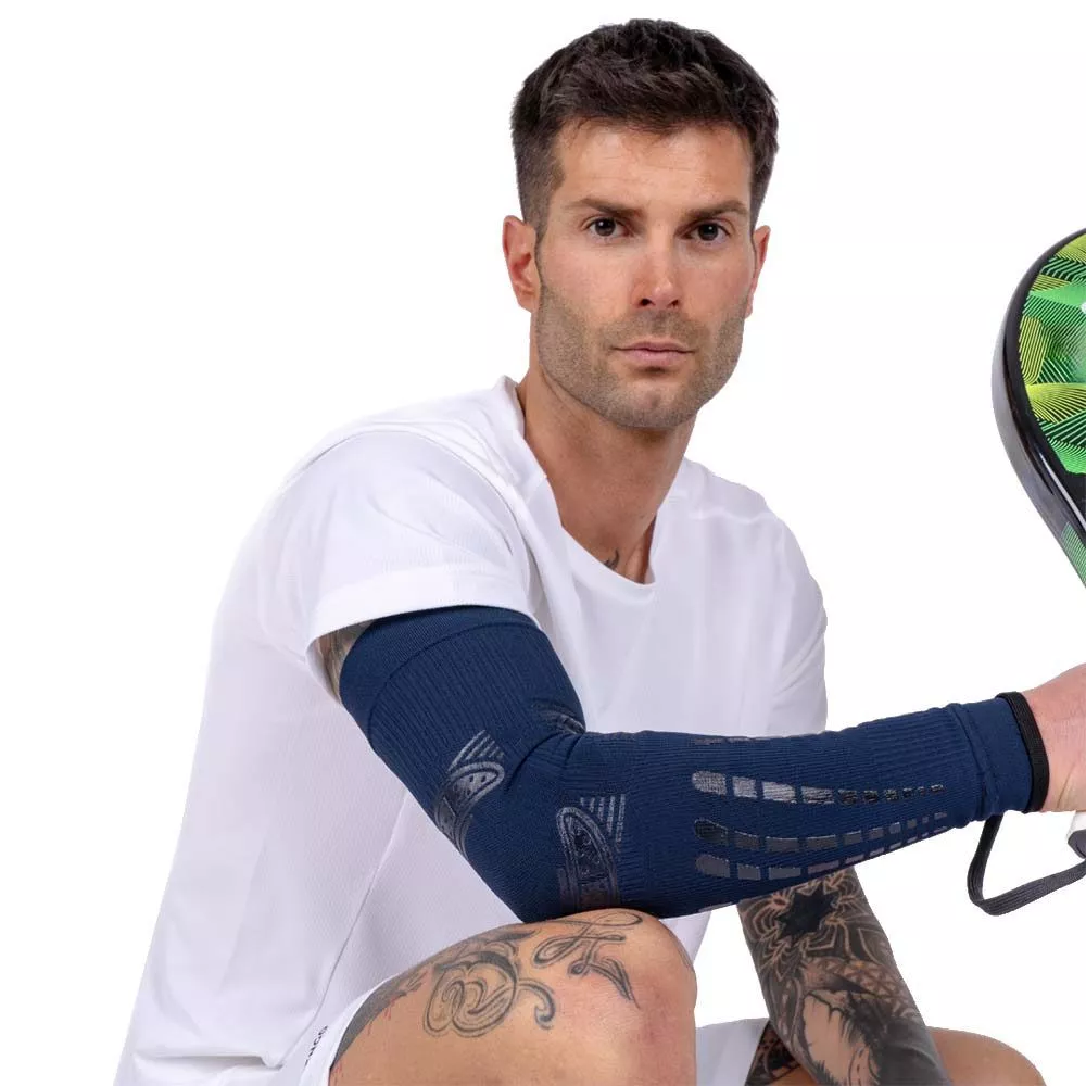 Manchon de compression Floky NO-STRAIN Evolution Bleu marine