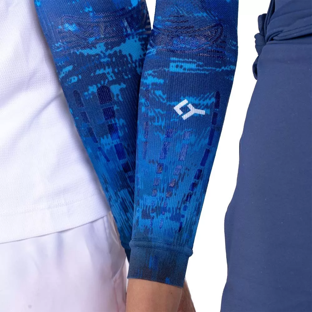 Manchon de compression Floky NO-STRAIN Evolution Blue Supernova