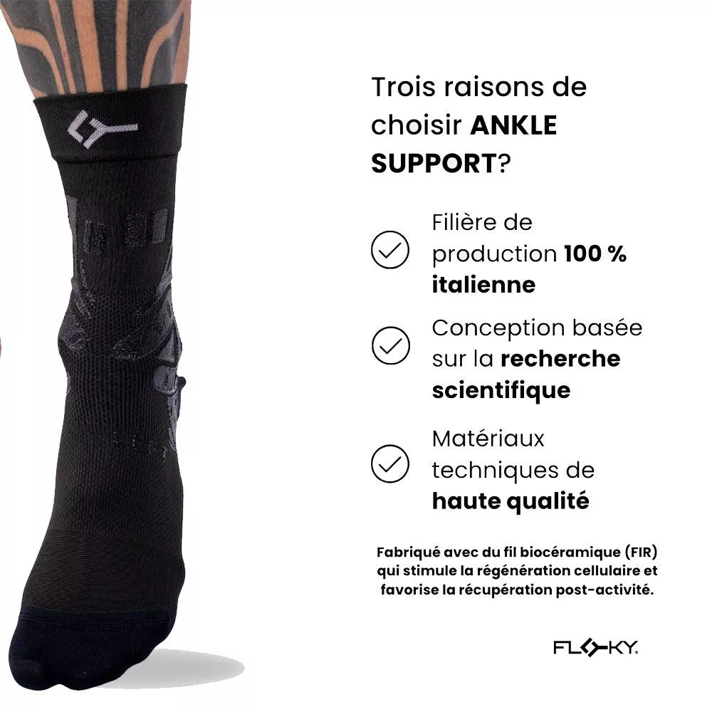 Chevill&egrave;re Floky Ankle Support Gauche Noir