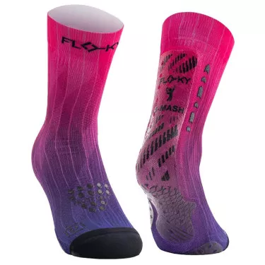Chaussettes de compression Floky S-MASH 3D FANTASY Pink Nebula