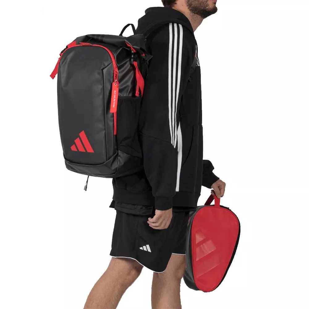 Sac &agrave; dos Adidas Multigame 2026 Noir / Rouge Ale Gal&aacute;n