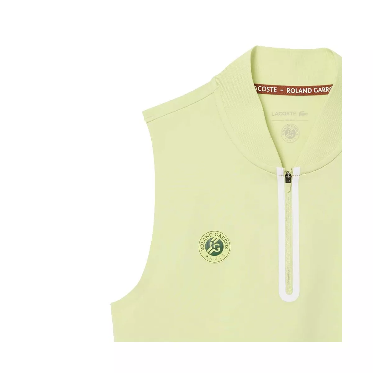Polo Lacoste Roland Garros Femme Sans Manche Vert