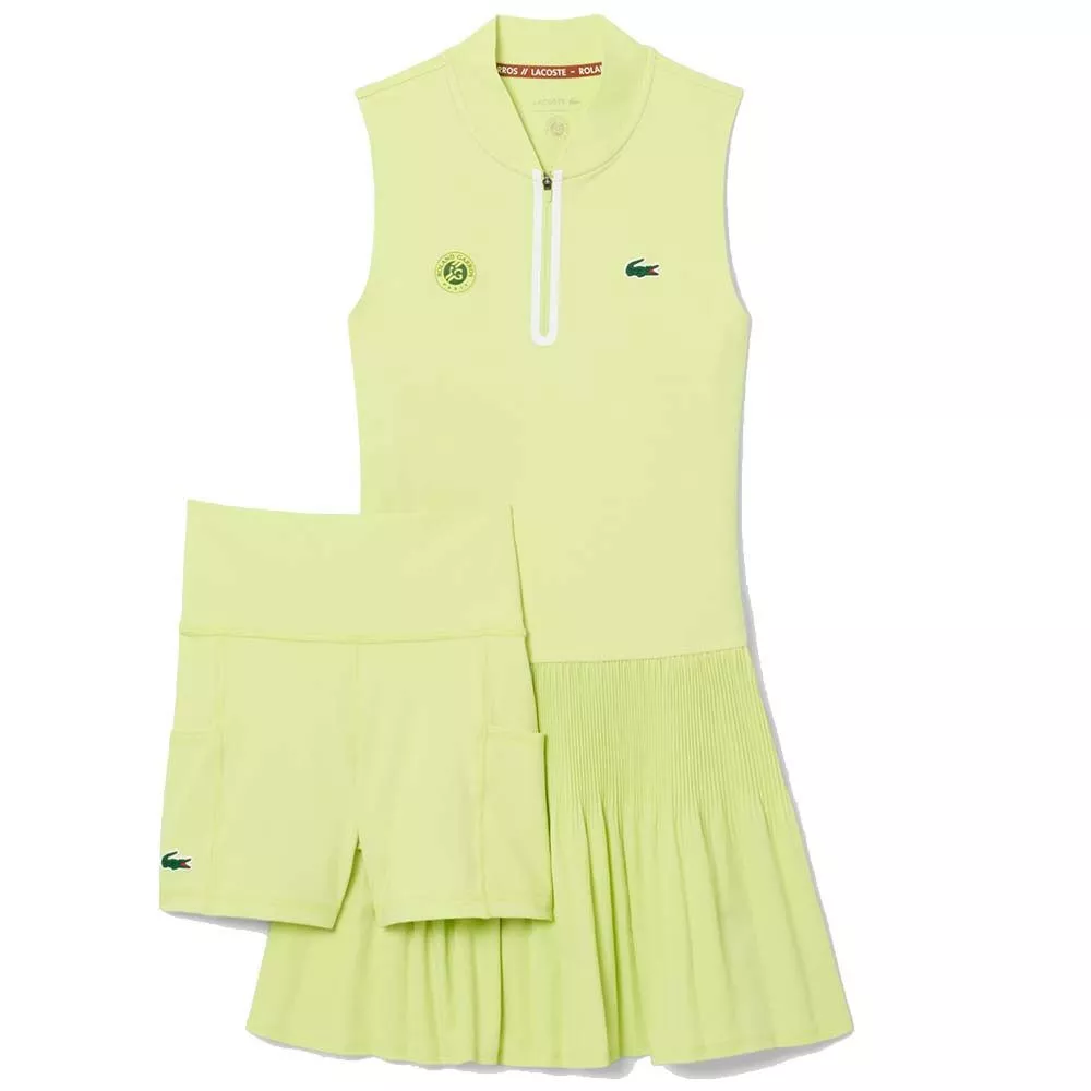 Robe Lacoste Tennis Roland Garros Vert