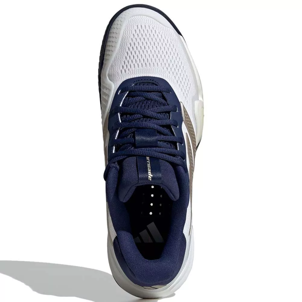 Chaussures Adidas Barricade 14 Blanc / Bleu marine