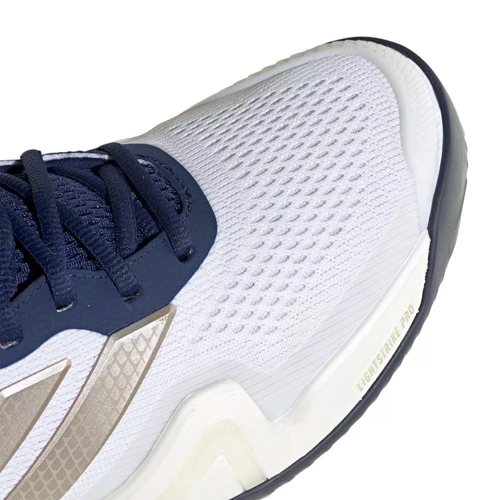 Chaussures Adidas Barricade 14 Blanc / Bleu marine
