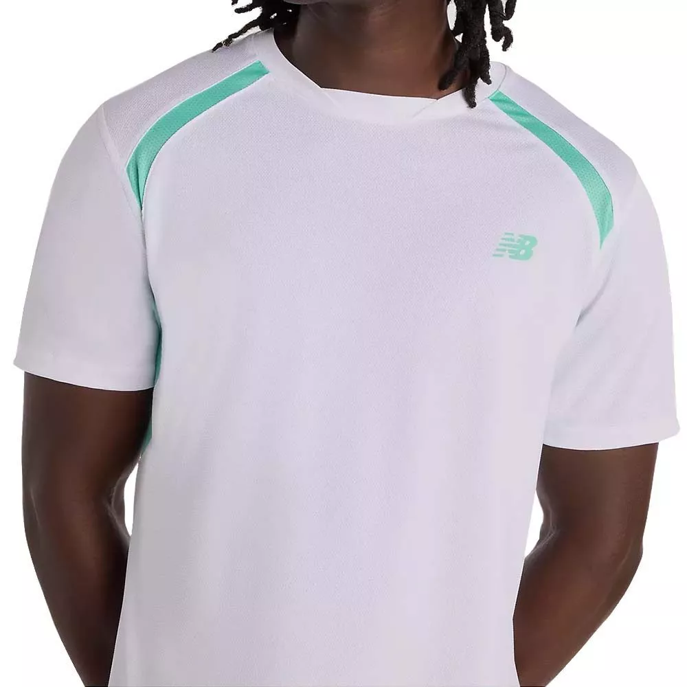 T-Shirt New Balance Tournament Novelty Blanc