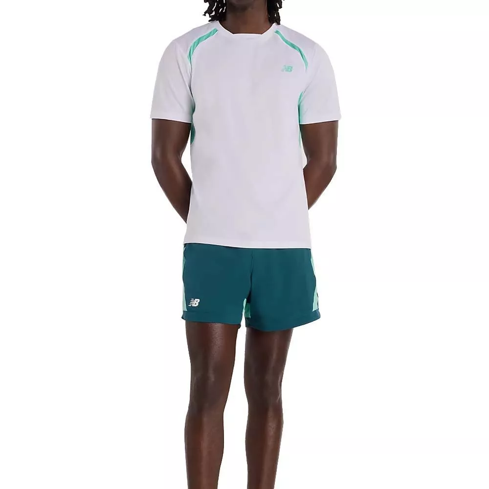 T-Shirt New Balance Tournament Novelty Blanc