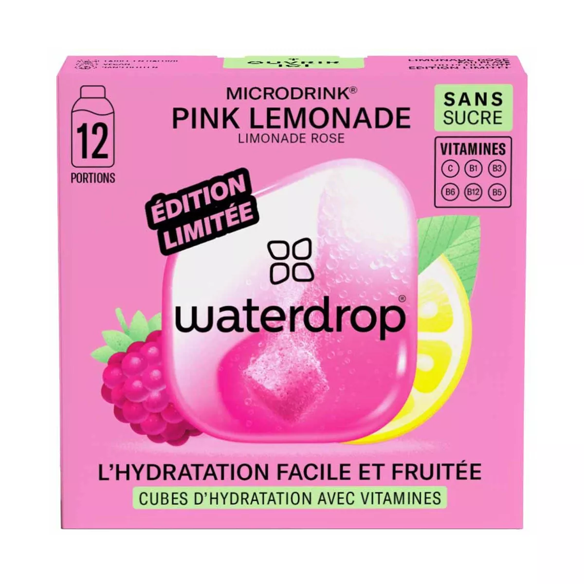 Microdrink Waterdrop Pink Lemonade x12