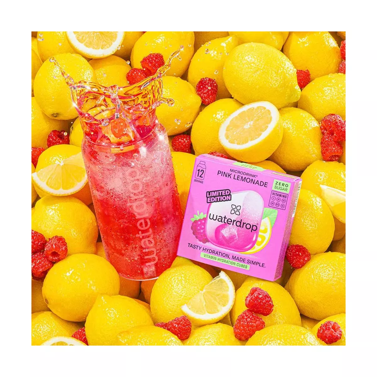 Microdrink Waterdrop Pink Lemonade x12