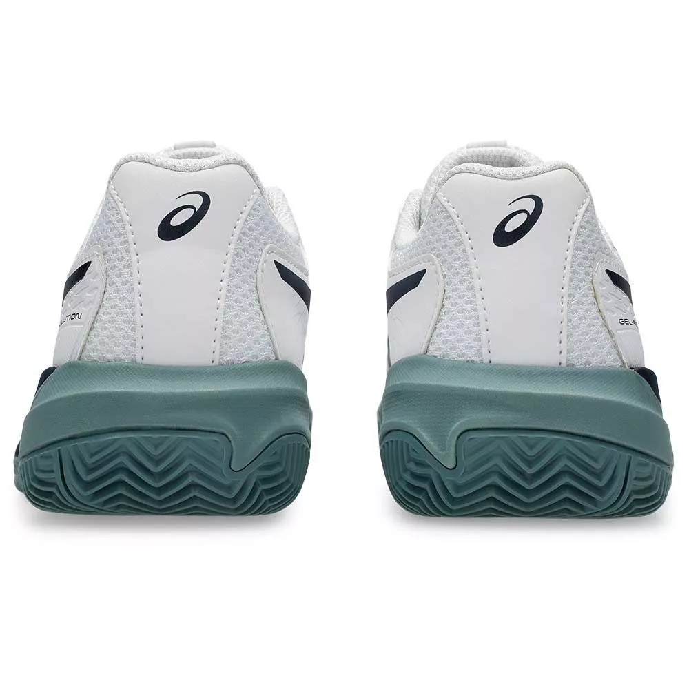 Chaussures Asics Gel Resolution X GS Terre battue Junior Blanc / Bleu nuit
