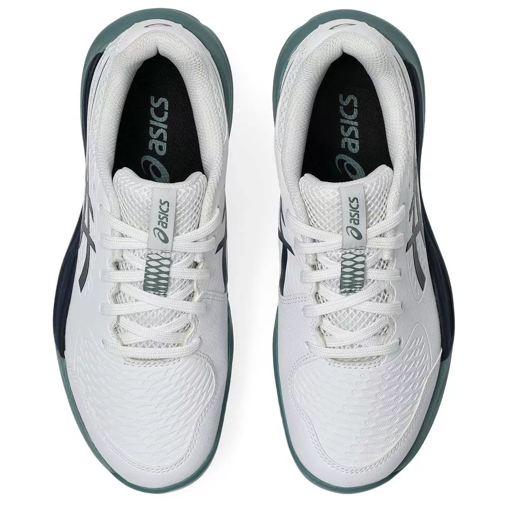 Chaussures Asics Gel Resolution X GS Terre battue Junior Blanc / Bleu nuit