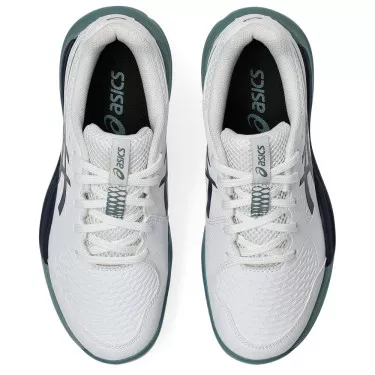 Chaussures Asics Gel Resolution X GS Terre battue Junior Blanc / Bleu nuit