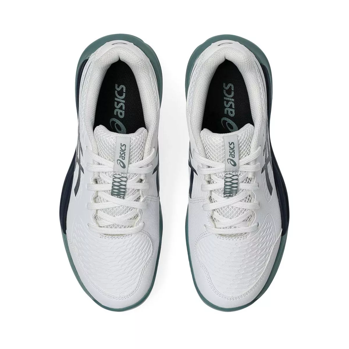 Chaussures Asics Gel Resolution X GS Terre battue Junior Blanc / Bleu nuit