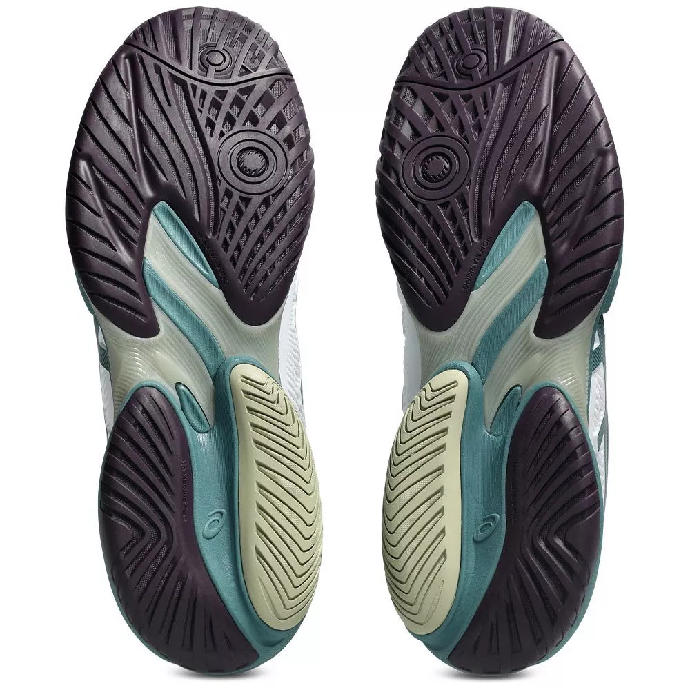 Chaussures Asics Gel Court FF 3 Blanc / Vert