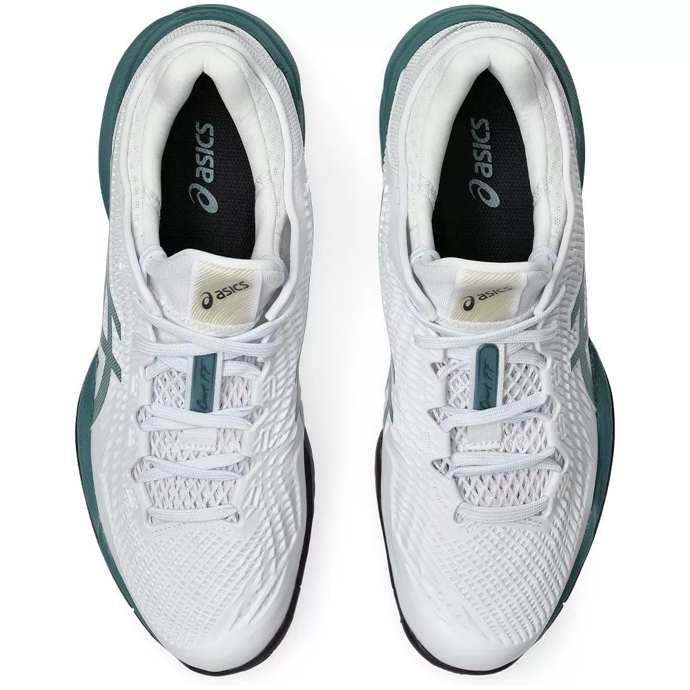 Chaussures Asics Gel Court FF 3 Blanc / Vert