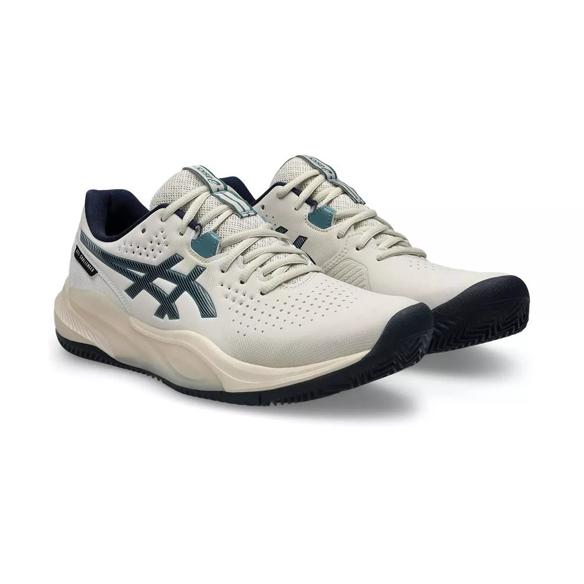 Chaussures Asics Gel Challenger 15 terre battue Beige / Bleu nuit