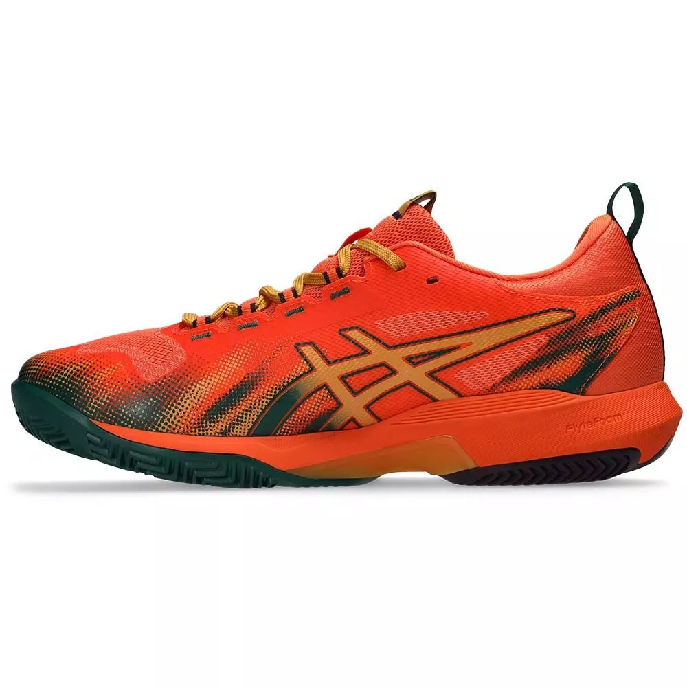Chaussures Asics Sonicsmash FF Padel Orange / Vert