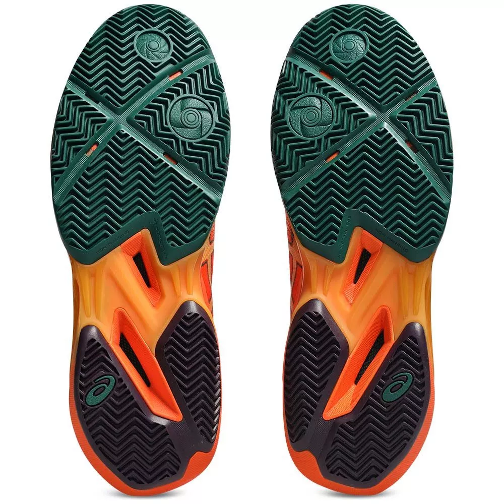 Chaussures Asics Sonicsmash FF Padel Orange / Vert