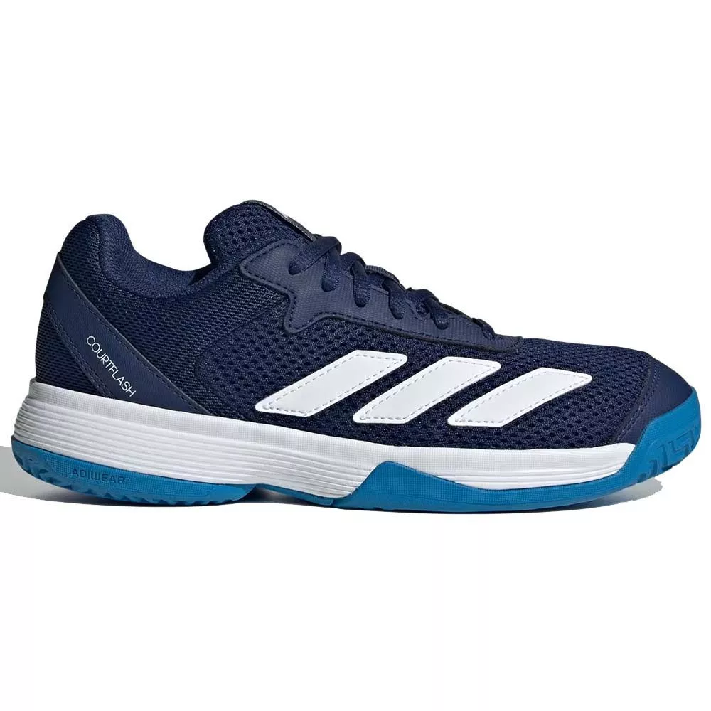 Chaussures Adidas Courtflash Junior Bleu fonc&eacute;