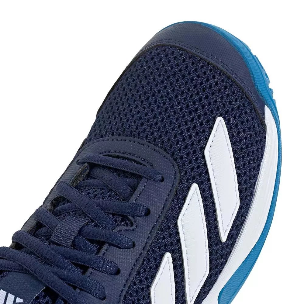 Chaussures Adidas Courtflash Junior Bleu fonc&eacute;