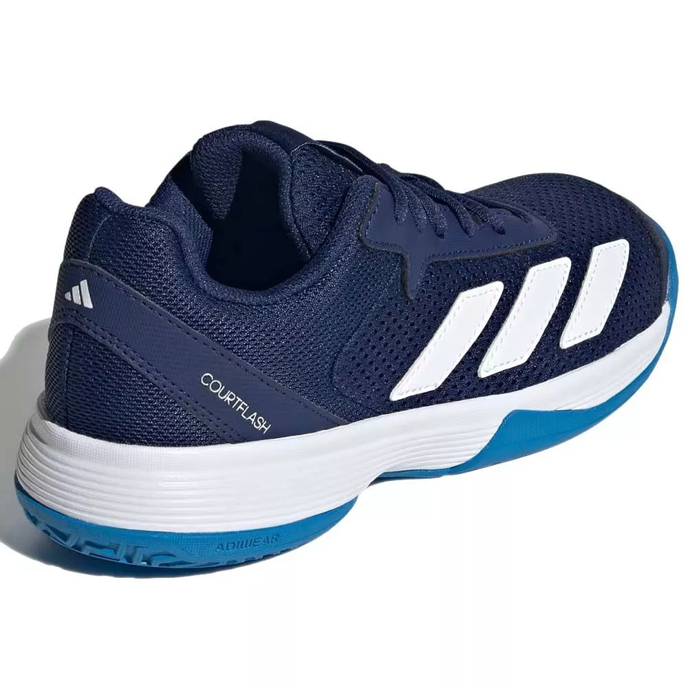 Chaussures Adidas Courtflash Junior Bleu fonc&eacute;