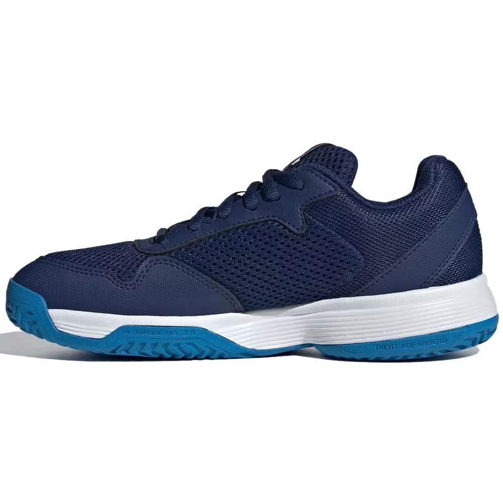 Chaussures Adidas Courtflash Junior Bleu fonc&eacute;