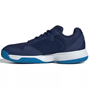 Chaussures Adidas Courtflash Junior Bleu fonc&eacute;