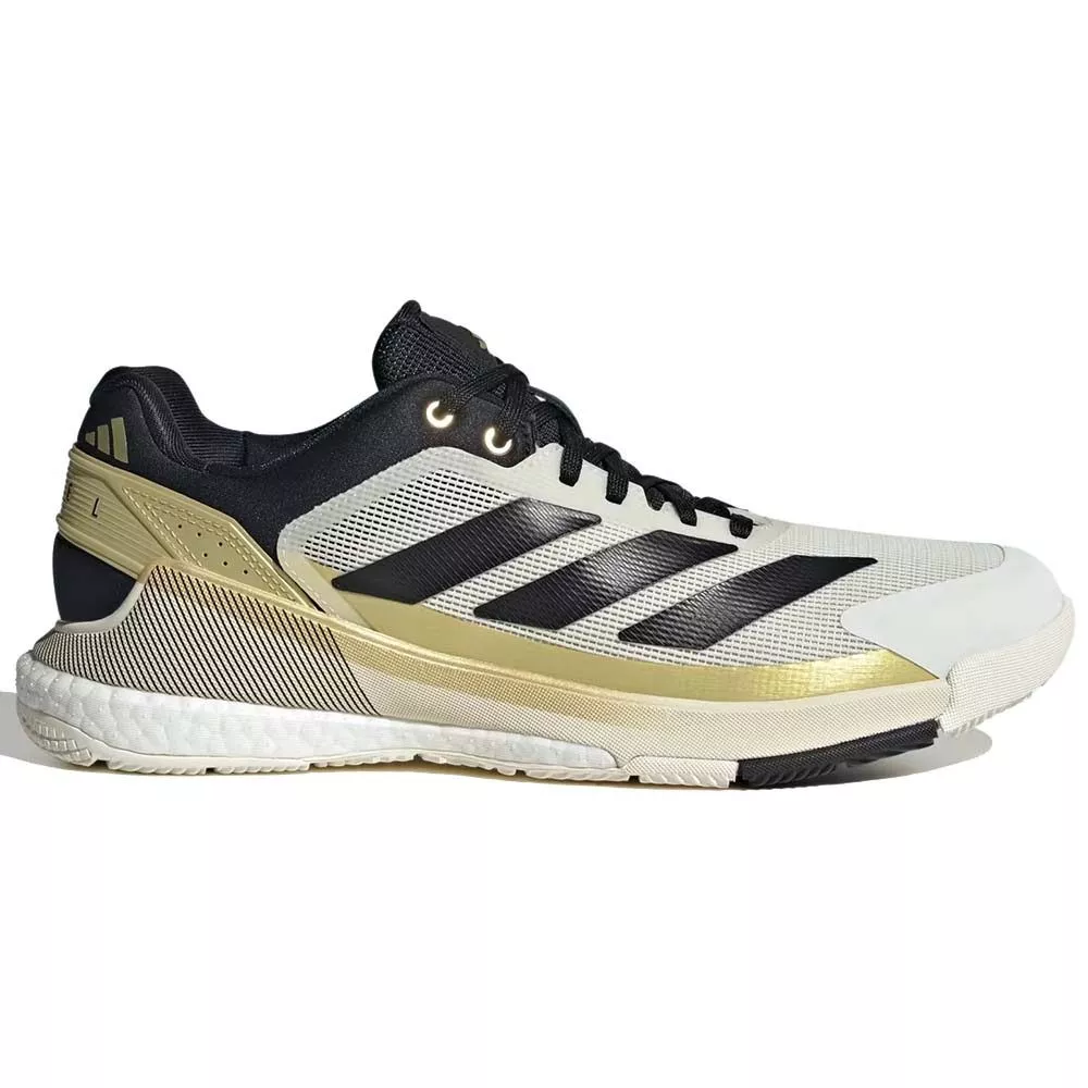 Chaussures Adidas Crazyquick Boost Padel Blanc / Noir / Or