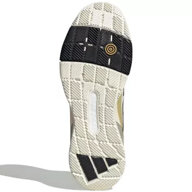Chaussures Adidas Crazyquick Boost Padel Blanc / Noir / Or