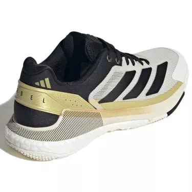 Chaussures Adidas Crazyquick Boost Padel Blanc / Noir / Or