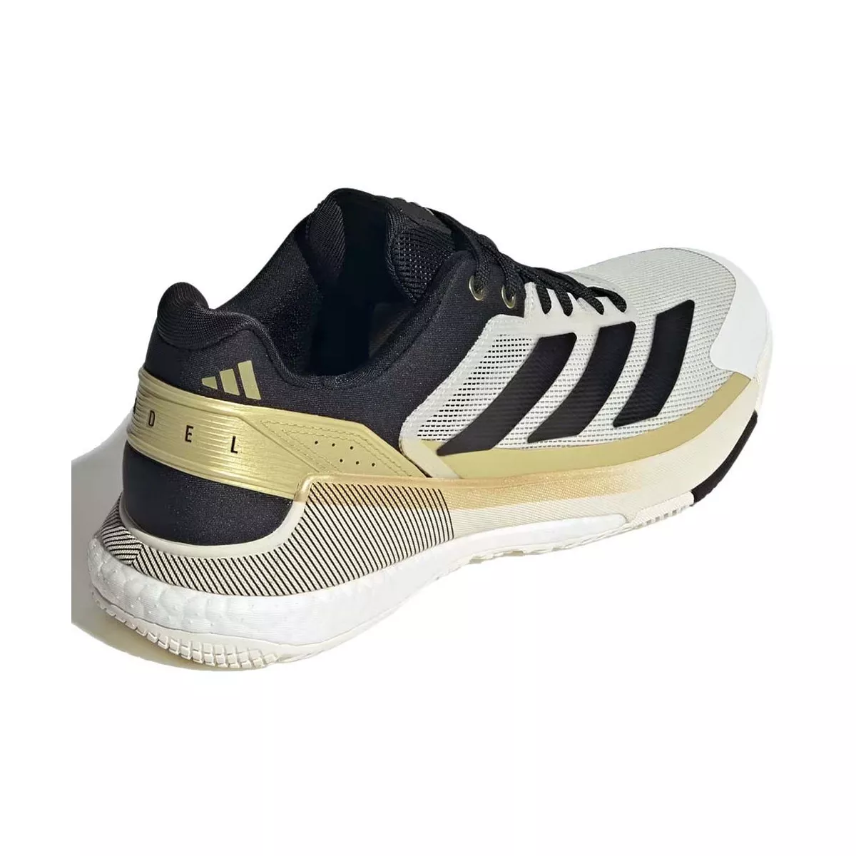 Chaussures Adidas Crazyquick Boost Padel Blanc / Noir / Or