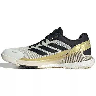 Chaussures Adidas Crazyquick Boost Padel Blanc / Noir / Or