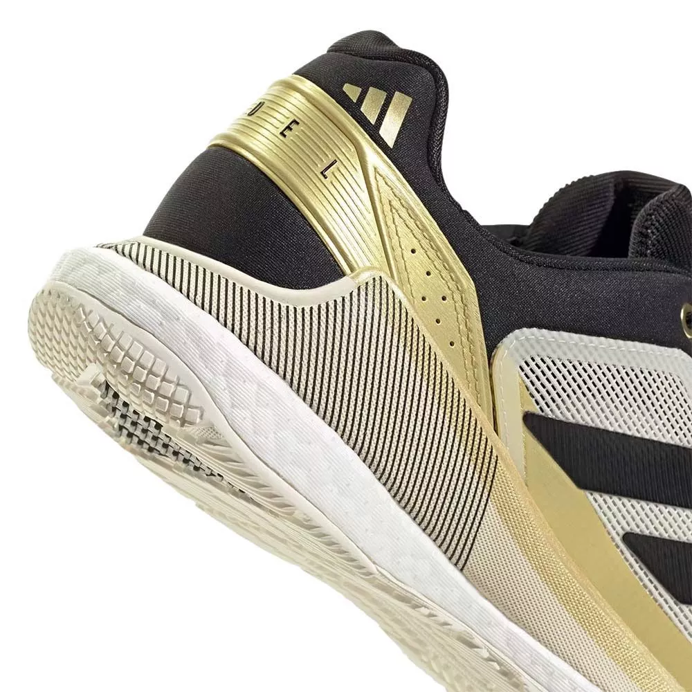 Chaussures Adidas Crazyquick Boost Padel Blanc / Noir / Or