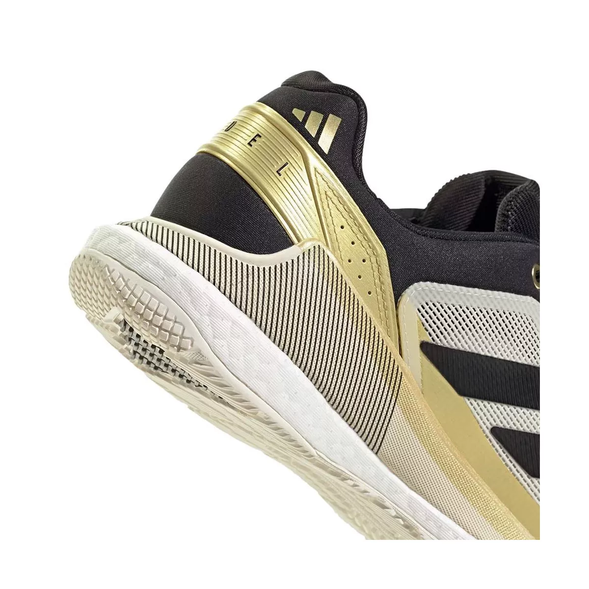 Chaussures Adidas Crazyquick Boost Padel Blanc / Noir / Or