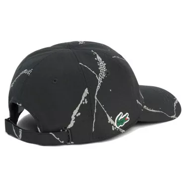 Casquette Lacoste Tennis R&eacute;fl&eacute;chissante Noir