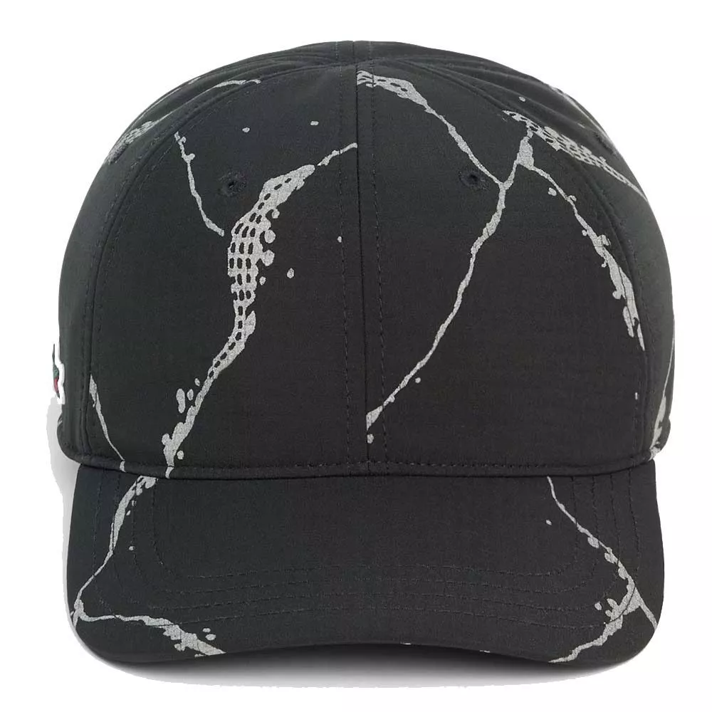 Casquette Lacoste Tennis R&eacute;fl&eacute;chissante Noir