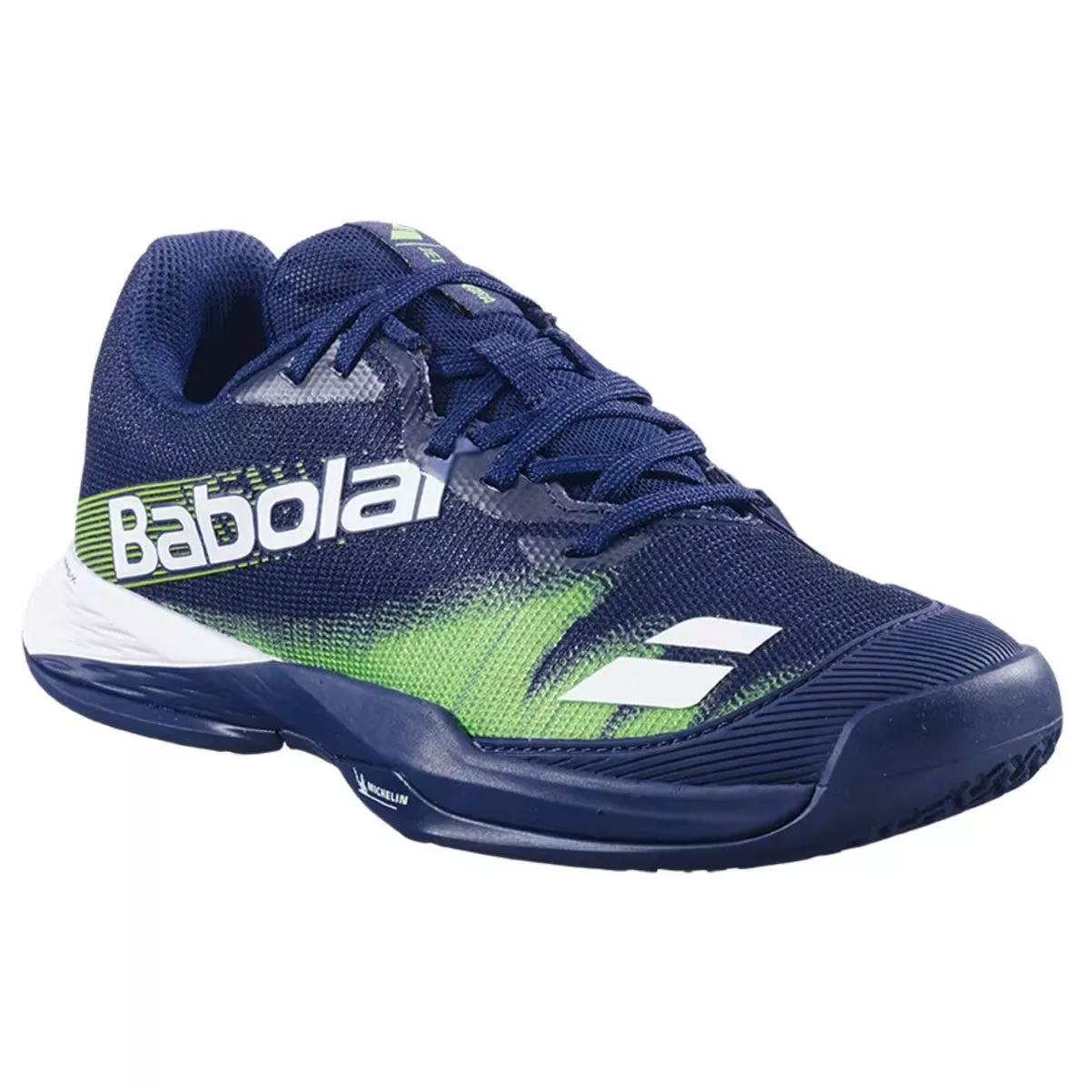 Chaussures Babolat Jet Premura 2 Junior Bleu Fonc&eacute; / Vert Flash