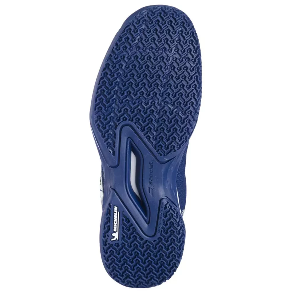 Chaussures Babolat Jet Premura 2 Junior Bleu Fonc&eacute; / Vert Flash